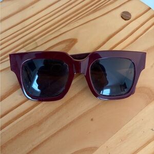 Celine Burgundy Sunglasses